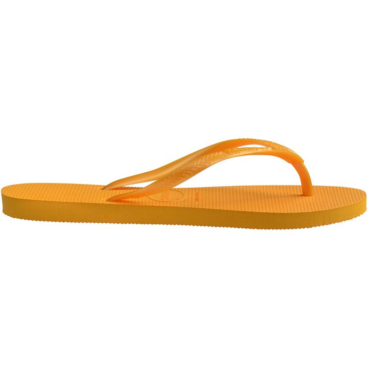 Havaianas Kids Yellow ' Slim Core Flip Flops in Size 1.5, Sports Direct