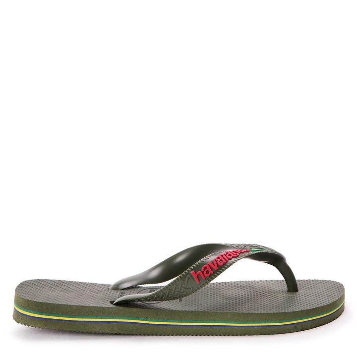 Havaianas  Kids Green ' Flip Flops in Size 1.5, Sports Direct