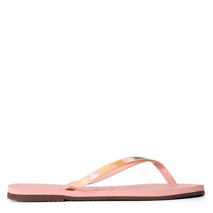 Havaianas  Kids Yellow Hav. You Metallic Crocus Rose Flip Flops in Size 1.5, Sports Direct