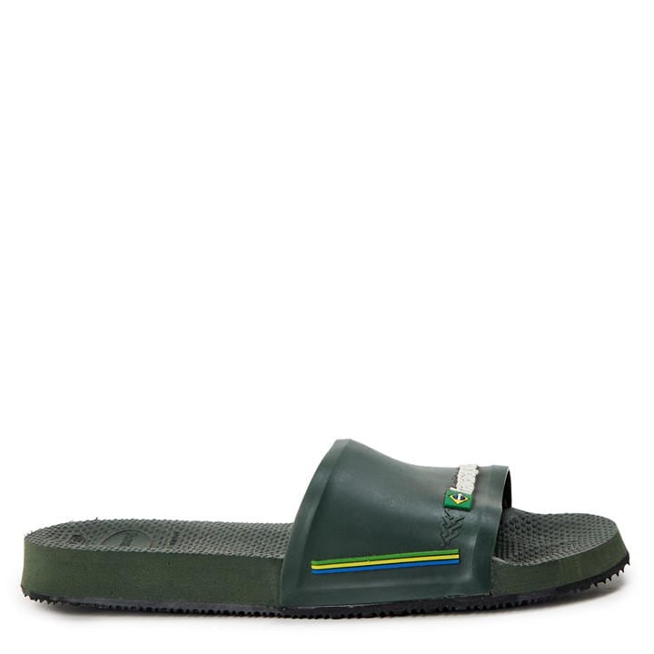 Havaianas  Kids Green ' Slide Brasil Flip Flops in Size 1.5, Sports Direct