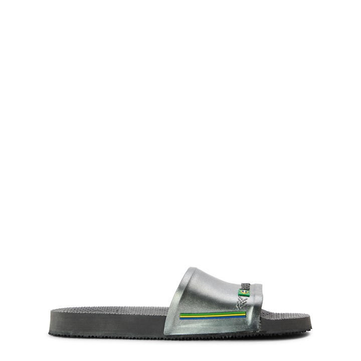 Havaianas  Kids Grey ' Slide Brasil Flip Flops in Size 1.5, Sports Direct