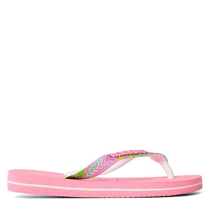 Havaianas  Kids Pink ' Top Verano Flip Flops in Size 1.5, Sports Direct