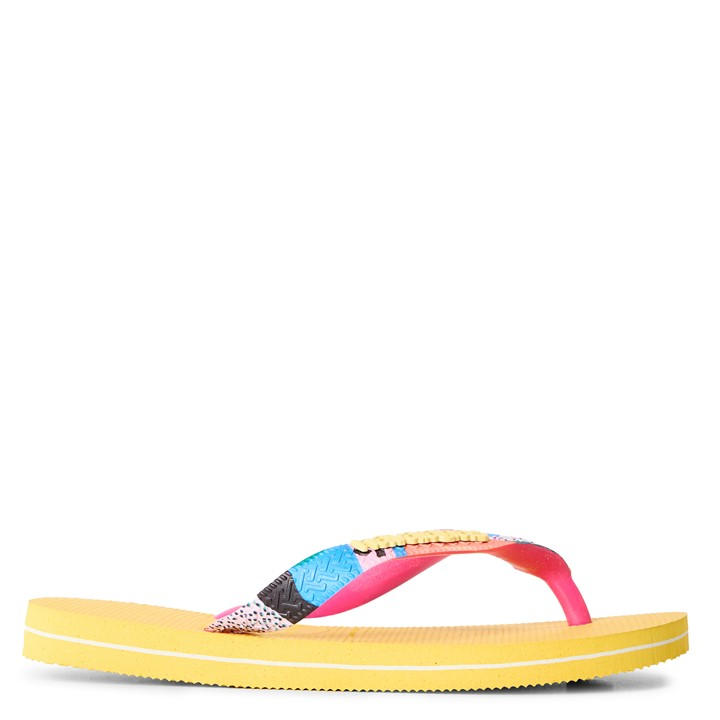 Havaianas  Kids Yellow ' Top Verano Flip Flops in Size 1.5, Sports Direct