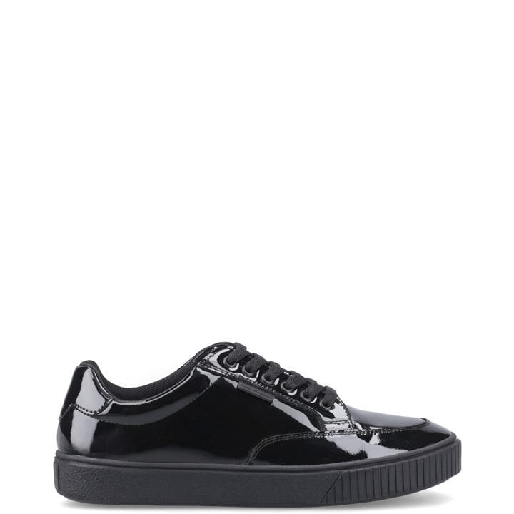 Hush Puppies Girls Black Evelyn Lace Trainer Snr2 in Size 7, Sports Direct