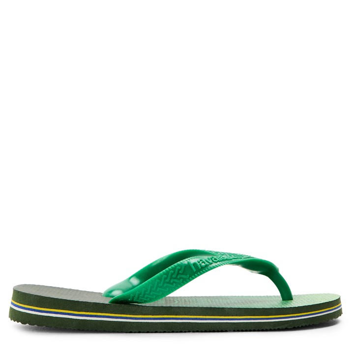 Havaianas  Kids Green ' Flip Flops in Size 1.5, Sports Direct