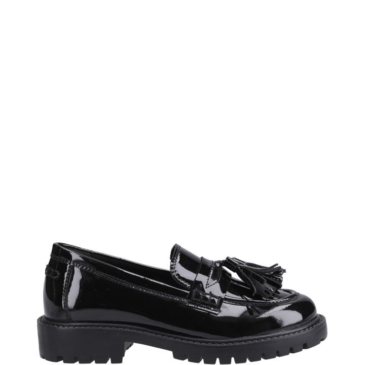 Hush Puppies Girls Black Abigail Patent Senior Shoe in Size 3, Sports Direct