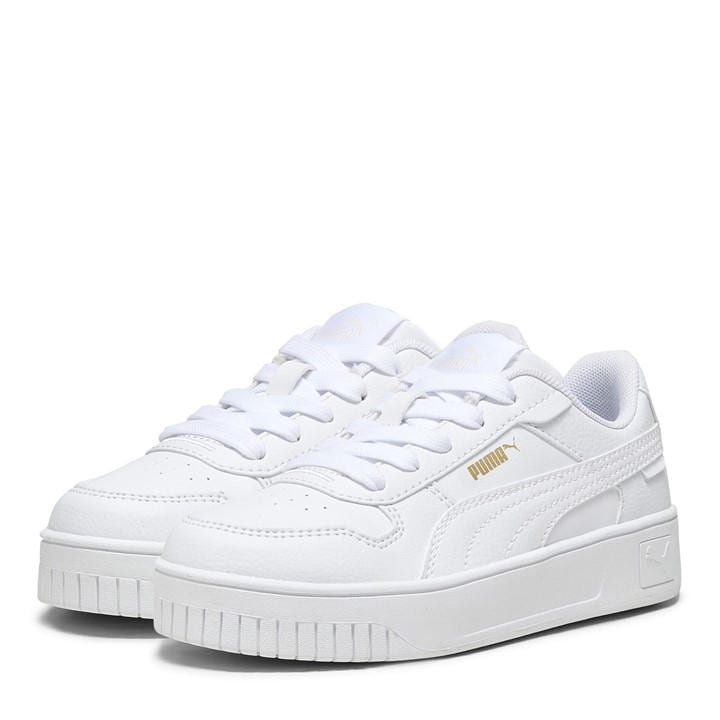 Puma  Kids White ' Carina Street Low-Top Trainers in Size C13, Sports Direct