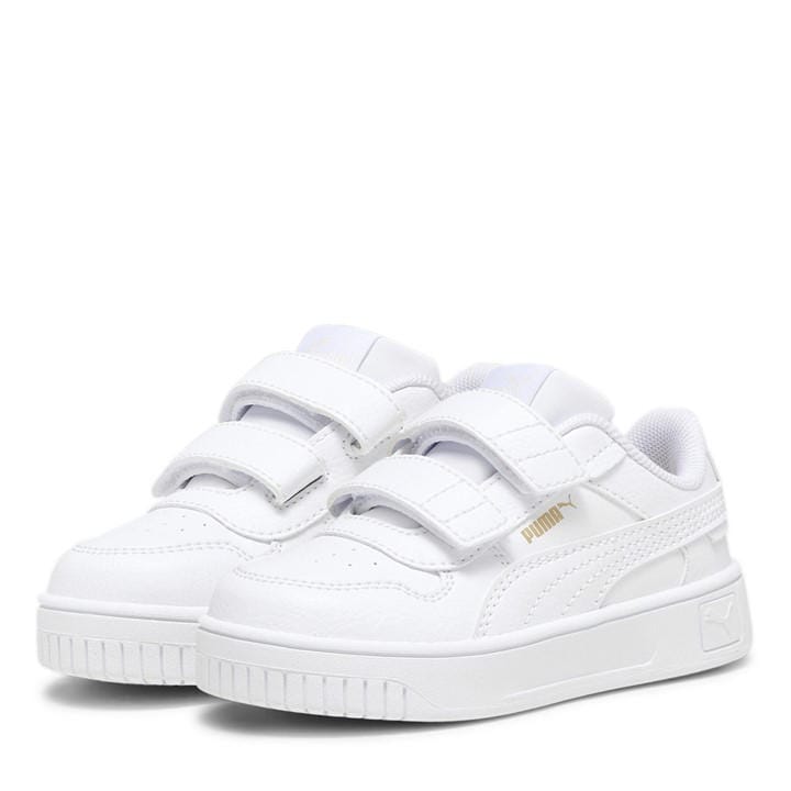 Puma  Kids White ' Carina Street V Low-Top Trainers in Size C7, Sports Direct