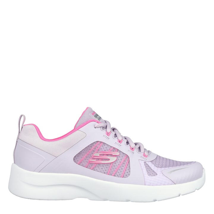 Skechers Girls Purple Kids' Dynamight 2 Casual Low-Top Trainers in Size C9, Sports Direct