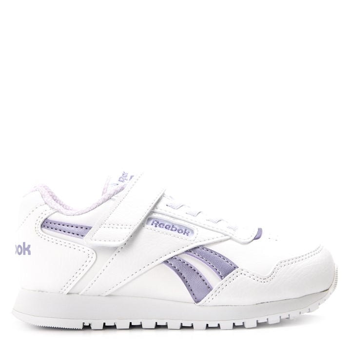 Reebok  Kids White ' Glide Elastic Trainers in Size 2.5, Sports Direct