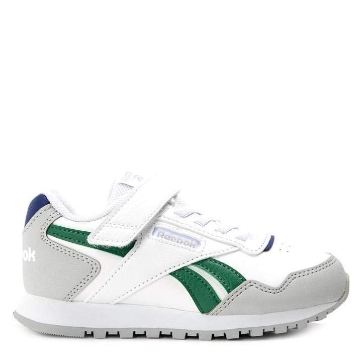 Reebok  Kids White Kids' Glide Elastic Lace & Strap Trainers in Size 2.5, Sports Direct