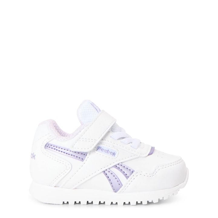 Reebok  Kids White ' Glide Elastic Trainers in Size C3.5(20.5), Sports Direct