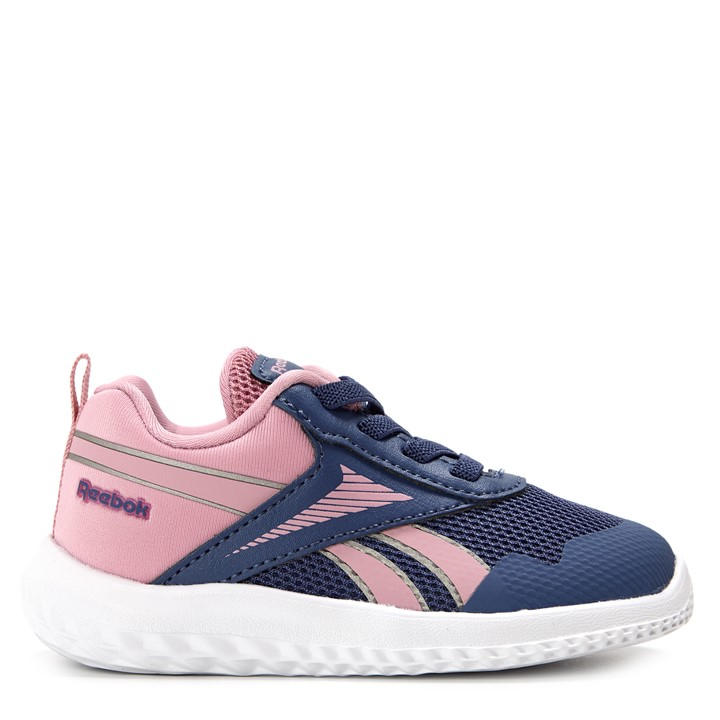 Reebok  Kids Purple Kids' Rush Runner 5 Elastic Lace Trainers in Size C4.5, Sports Direct
