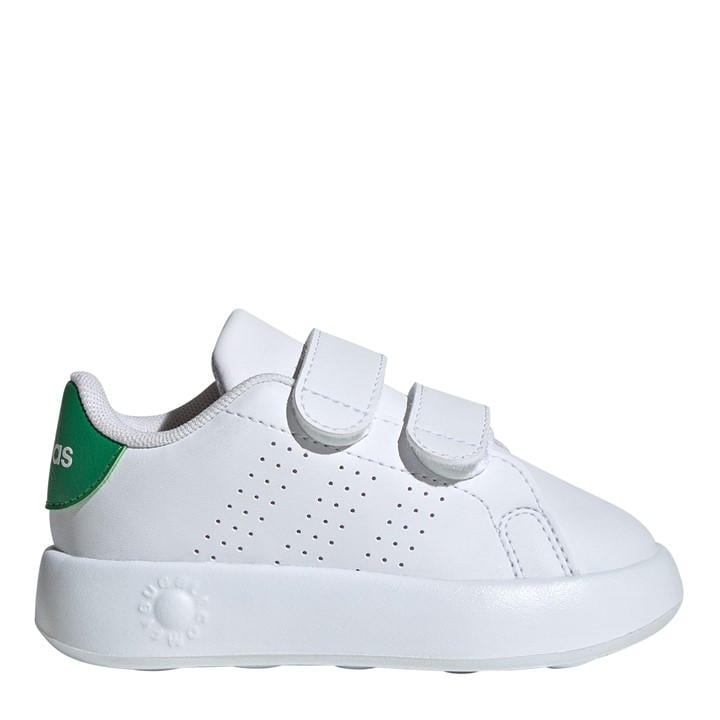 Adidas  Kids White Advantage Court Lifestyle Trainers  in Size C5, Sports Direct