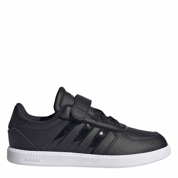 Adidas Girls Black Kids' Breaknet Sleek Court Trainers in Size C13.5, Sports Direct