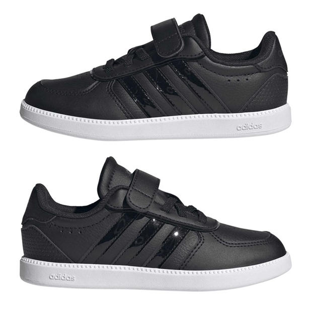 Core Black/Core - adidas - Kids' Breaknet Sleek Court Trainers