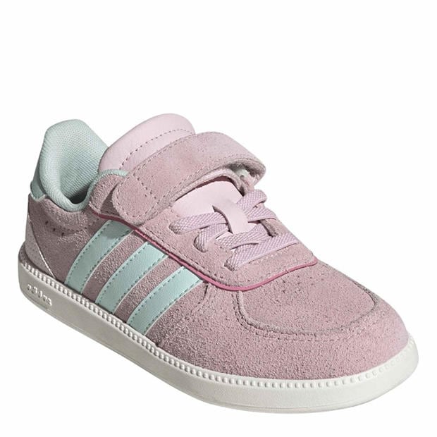 Clear Pink/Halo - adidas - Kids' Breaknet Sleek Court Trainers