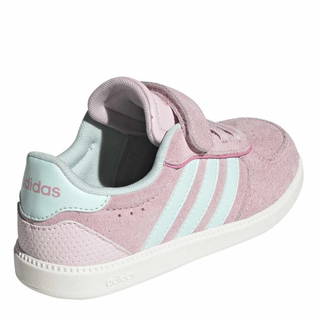 Clear Pink/Halo - adidas - Kids' Breaknet Sleek Court Trainers