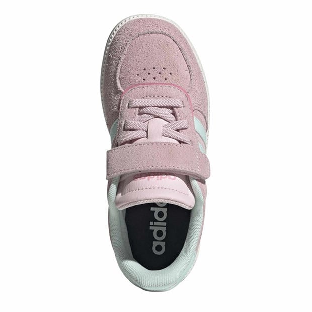 Clear Pink/Halo - adidas - Kids' Breaknet Sleek Court Trainers