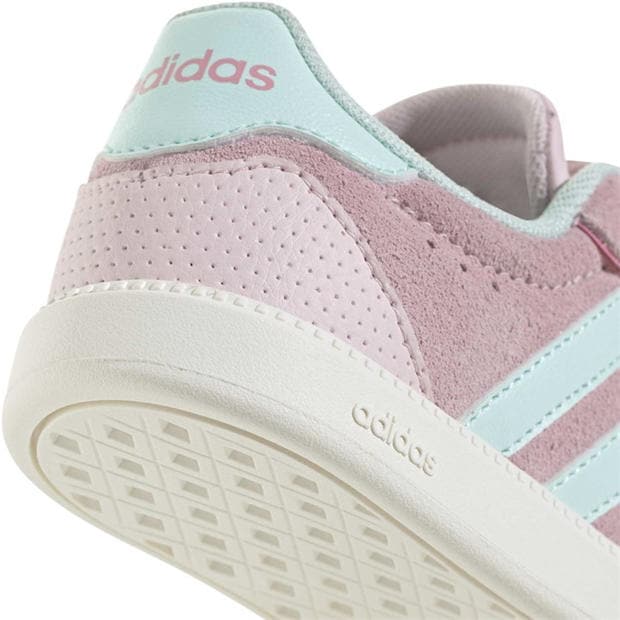 Clear Pink/Halo - adidas - Kids' Breaknet Sleek Court Trainers