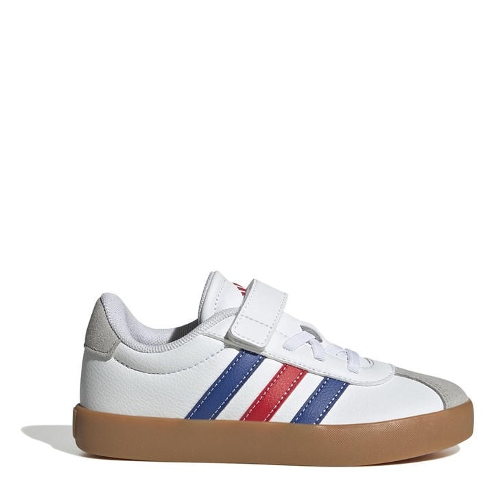 Adidas Boys White Vl Court 3.0 Shoes  in Size C13, Sports Direct