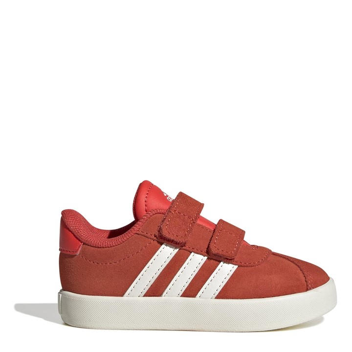 Adidas Boys Red Vl Court 3.0  Shoes in Size C4, Sports Direct