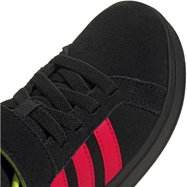 Core Black/Luci - adidas - Kids' Grand Court Trainers