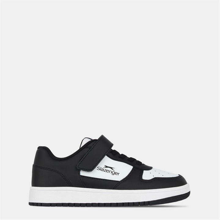 Slazenger Boys Black Tower Low Trainers  in Size 2, Sports Direct