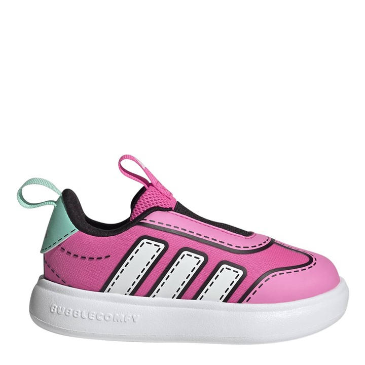 Adidas  Kids Pink Kids' Bubblecomic I Low-Top Trainers in Size C5.5, Sports Direct