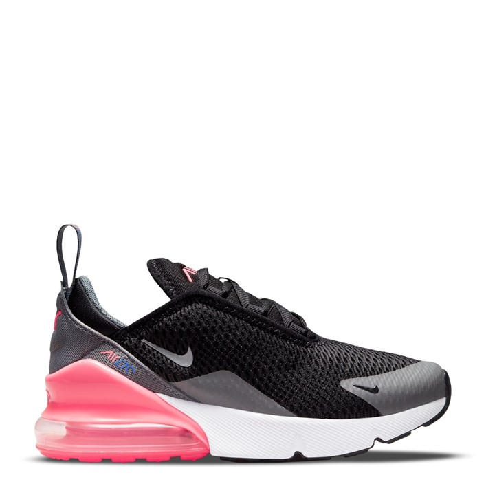 Nike Girls Black Air Max 270 Little Kids' Shoe in Size 2, Sports Direct