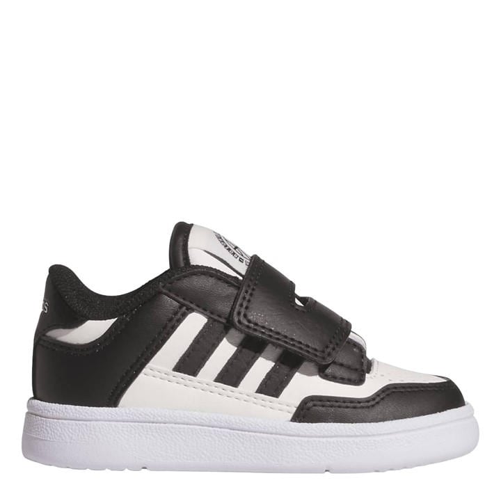 Adidas  Kids Black Kids' Rapid Court Low-Top Trainers in Size C5.5, Sports Direct