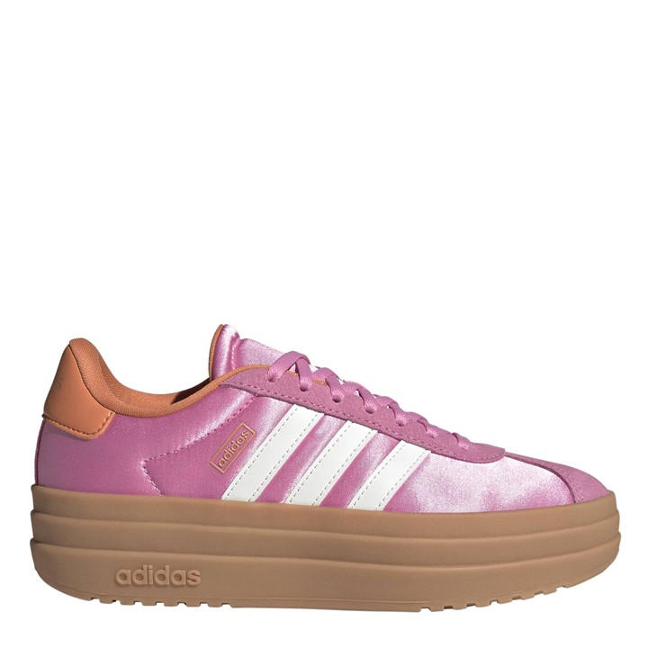 Adidas  Kids Pink Kids' Vl Court Bold Low-Top Trainers in Size 5.5, Sports Direct
