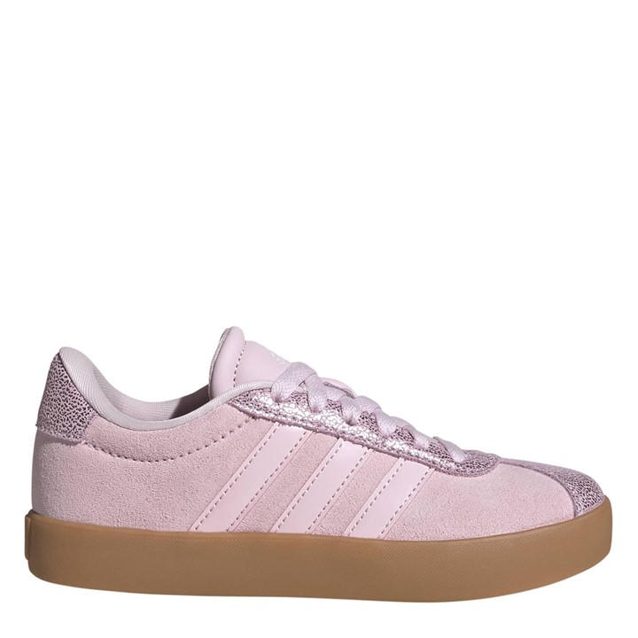 Adidas  Kids Pink Kids' Vl Court .0 Low-Top Trainers in Size 3, Sports Direct