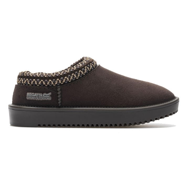 Regatta  Kids Brown Kids Risley Mule Waterproof Lifestyle Shoes in Size C10, Sports Direct