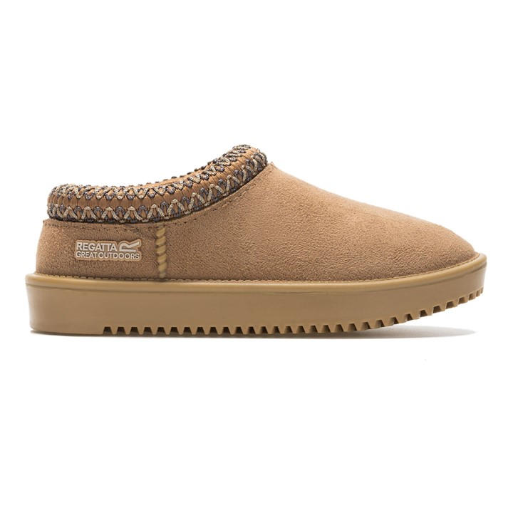 Regatta  Kids Brown Kids Risley Mule Waterproof Lifestyle Shoes in Size C10, Sports Direct
