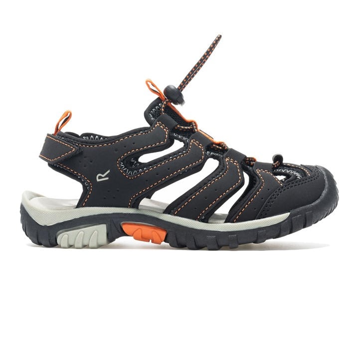 Regatta  Kids Blkrstyorng Kids Westshore Iv Sandals in Size C10, Sports Direct