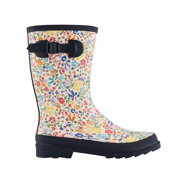 Regatta Women's Cream Harmony Ditsy Cath Kidston Quarter Welly in Size 8, Sports Direct