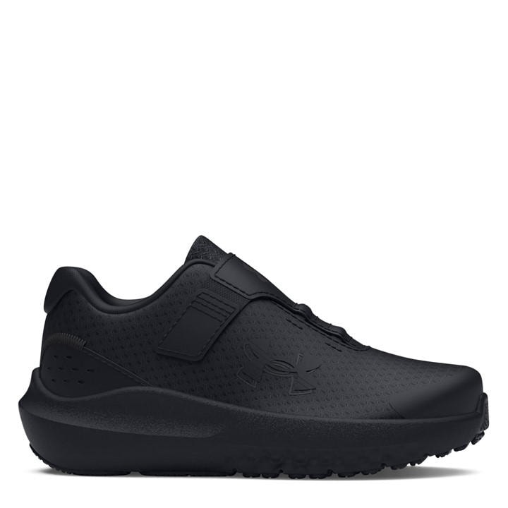 Under Armour Boys Black Surge 4 Ac Running Shoes   in Size C5.5, Sports Direct