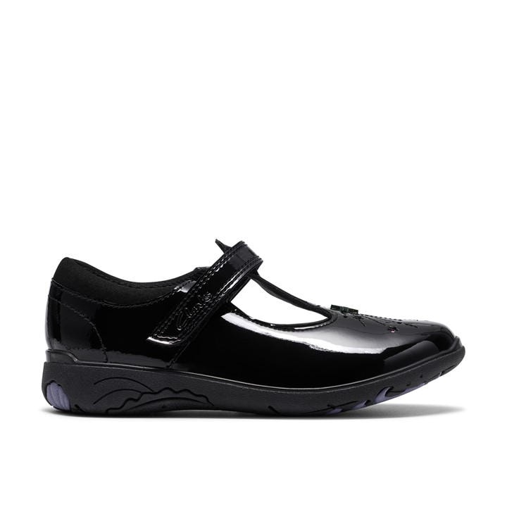 Clarks Girls Black Relda Magic K Ch62 in Size C12, Sports Direct