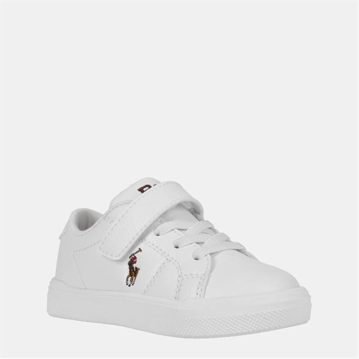 Polo Ralph Lauren Boys White Kids Sutton Low-Top Trainers in Size C11, Sports Direct
