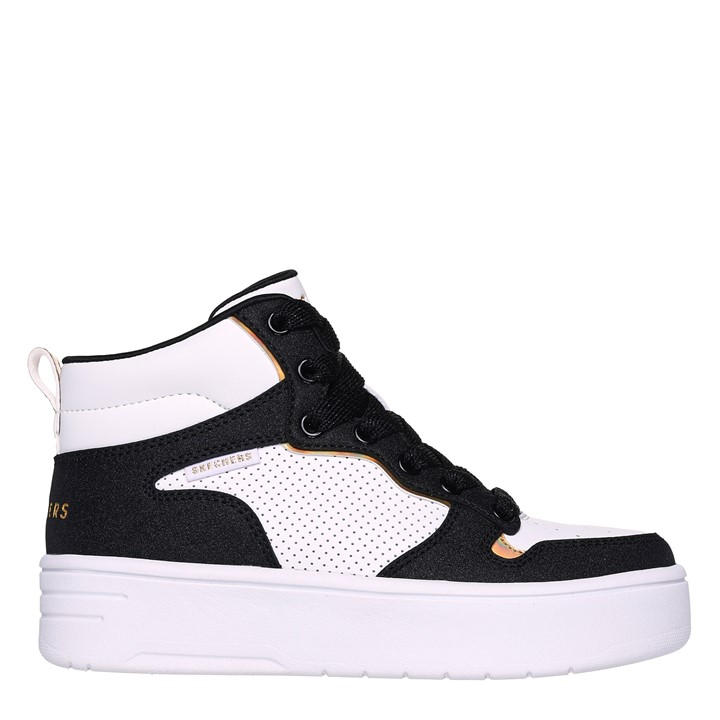 Skechers  Kids White Court High High-Top Trainers in Size C12, Sports Direct