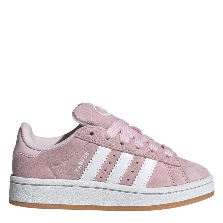 Adidas Originals Girls Pink Campus 00S Shoes  in Size 2, Sports Direct