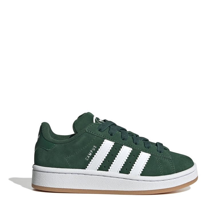 Adidas Originals Girls Green Campus 00S Shoes  in Size C12, Sports Direct