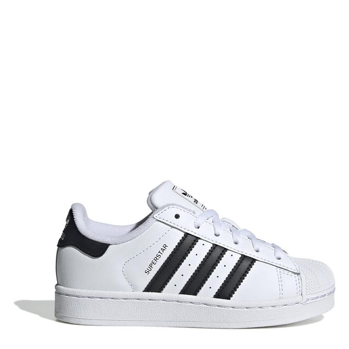 Adidas Originals  Kids White Superstar Ii Shoes  in Size C13, Sports Direct