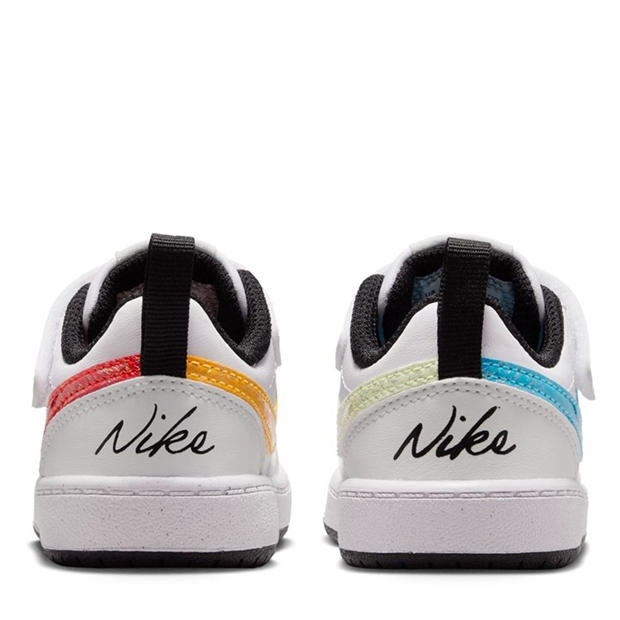 Wht/Blue/Red - Nike - Court Borough Low Recraft Infant Shoes
