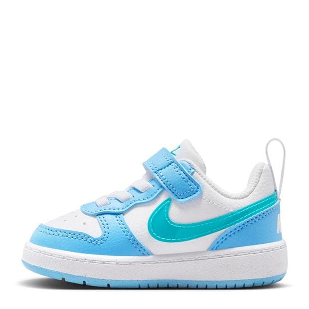 White/Blue - Nike - Court Borough Low Recraft Infant Shoes