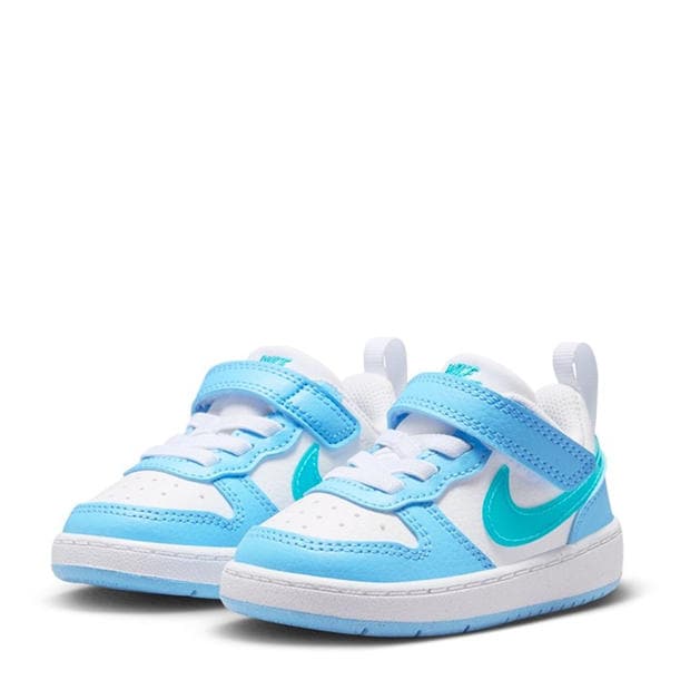 White/Blue - Nike - Court Borough Low Recraft Infant Shoes