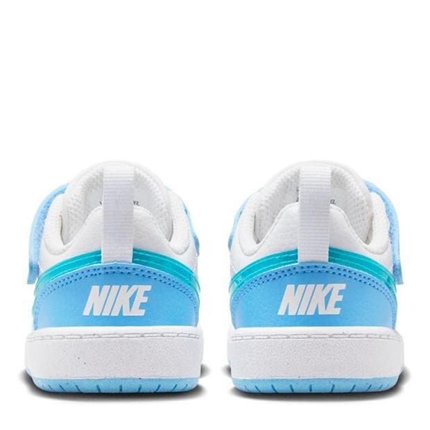 White/Blue - Nike - Court Borough Low Recraft Infant Shoes