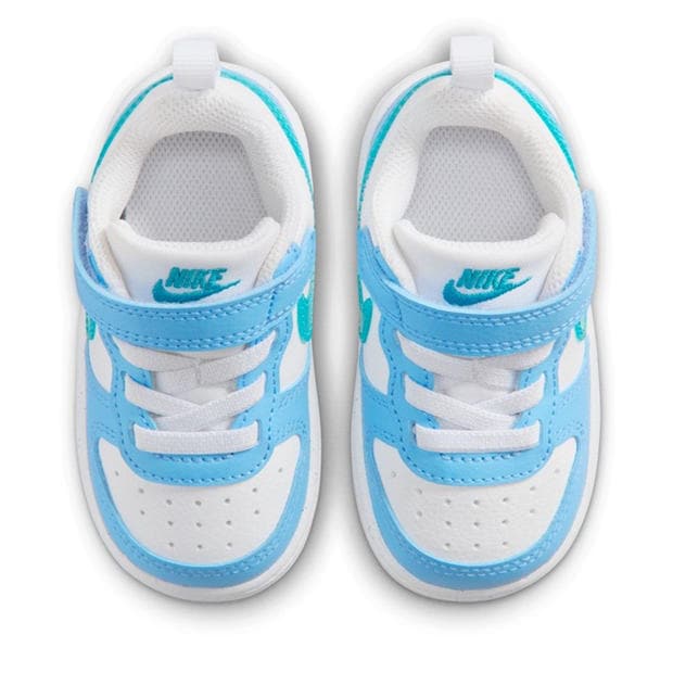 White/Blue - Nike - Court Borough Low Recraft Infant Shoes