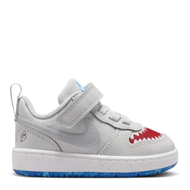 Plat/Red - Nike - Court Borough Low Recraft Infant Shoes